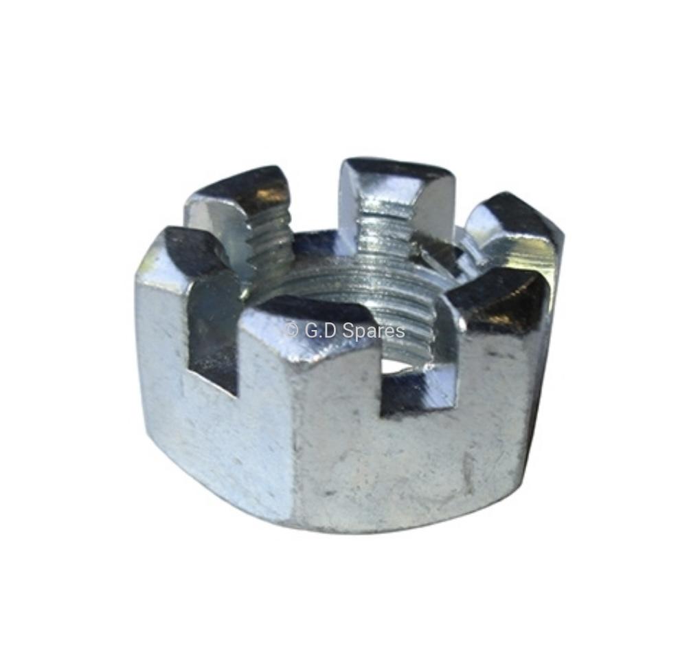 Front Axle Shaft Castle Nut, Dana 25, 1941-1962, Willys and Jeep