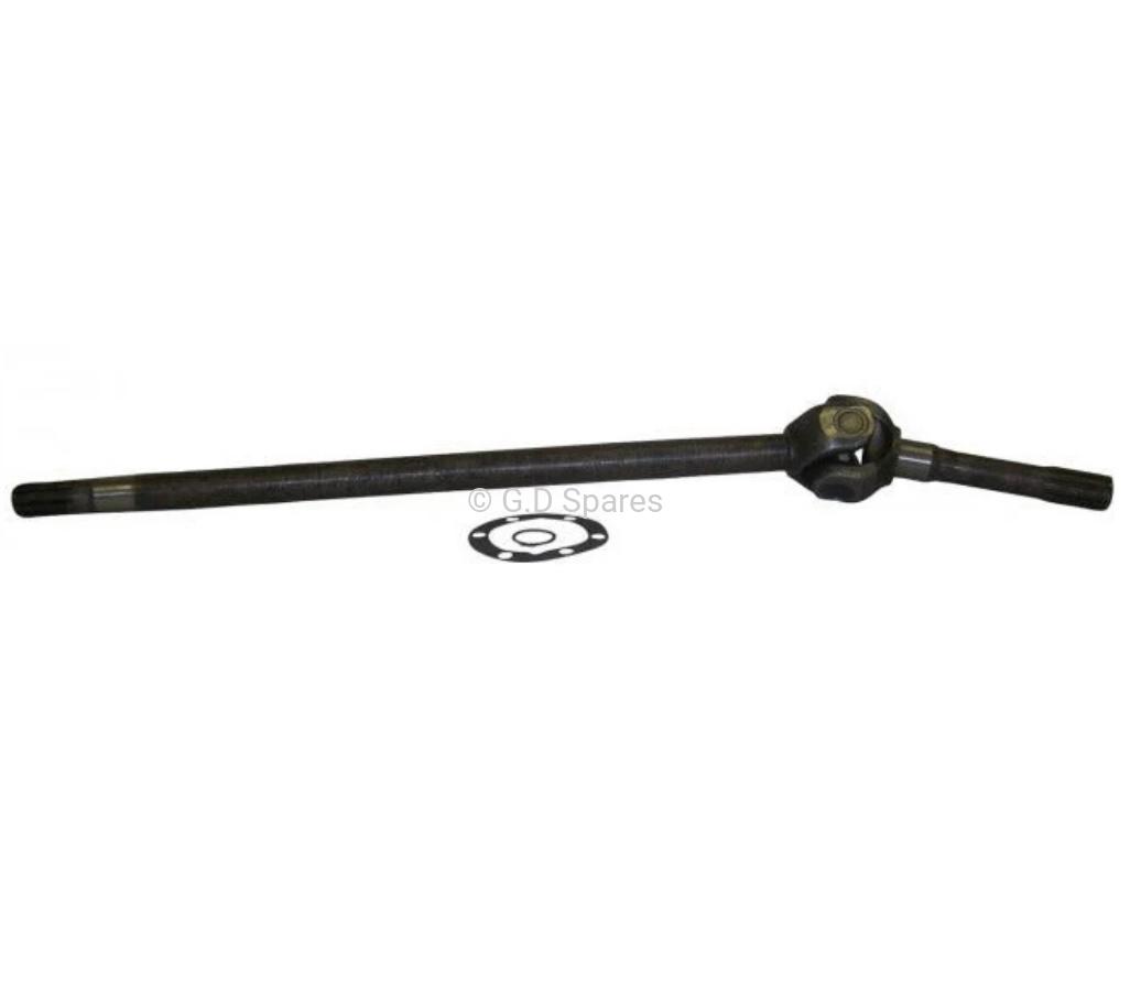Journal Type Left Front Axle Shaft, Crown Automotive, 1941-1971, Willys and Jeep with Dana 25 or 27