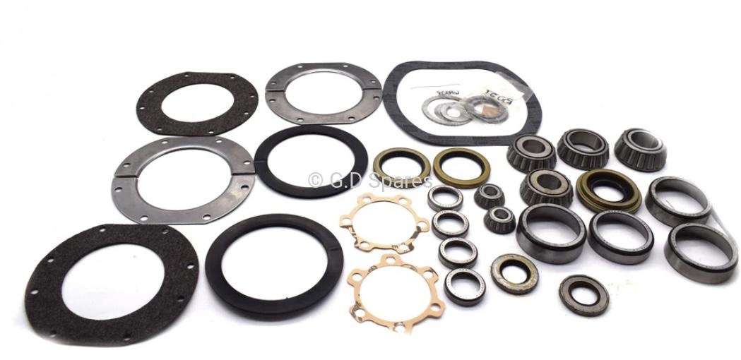 COMPLETE FRONT AXLE OVERHAUL KIT FITS 41-66 JEEP & WILLYS WITH DANA 25