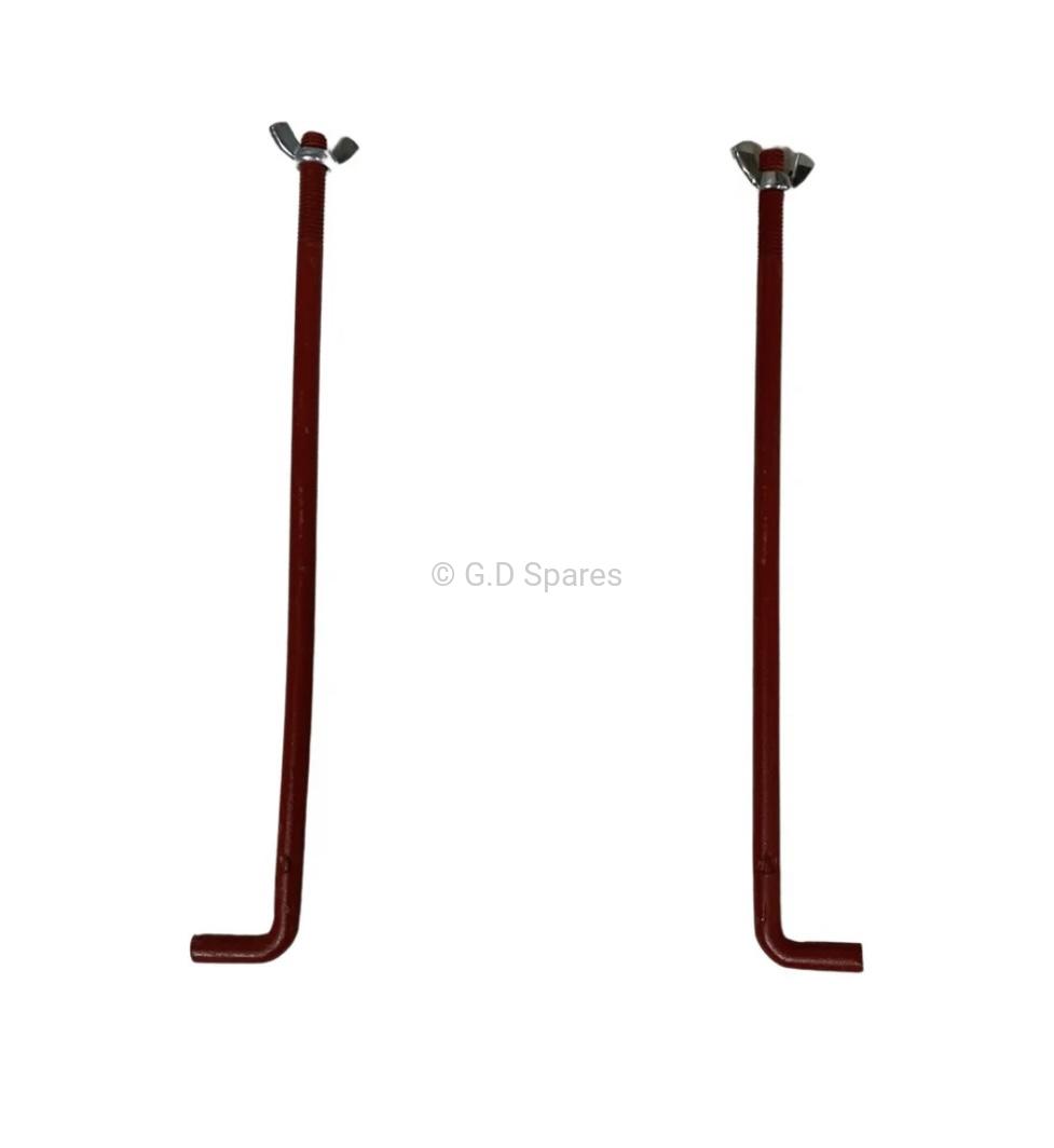 Battery Tray Hold Down J-Bolt Kit, 1941-1971, Jeep and Willys