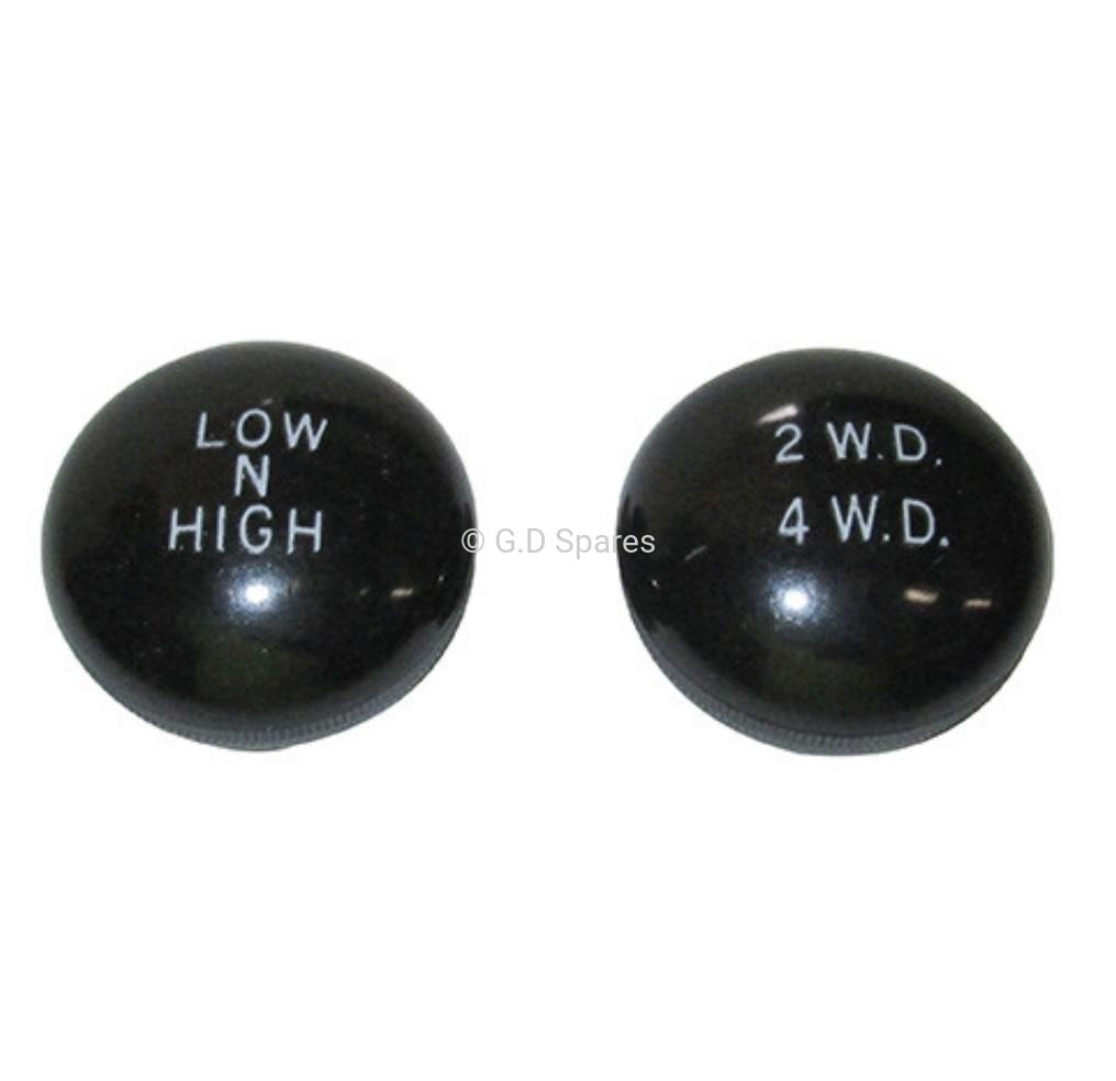 Transfer Case Shift Knobs, Engraved, Dana 18, 1941-1971, Willys and Jeep Vehicles