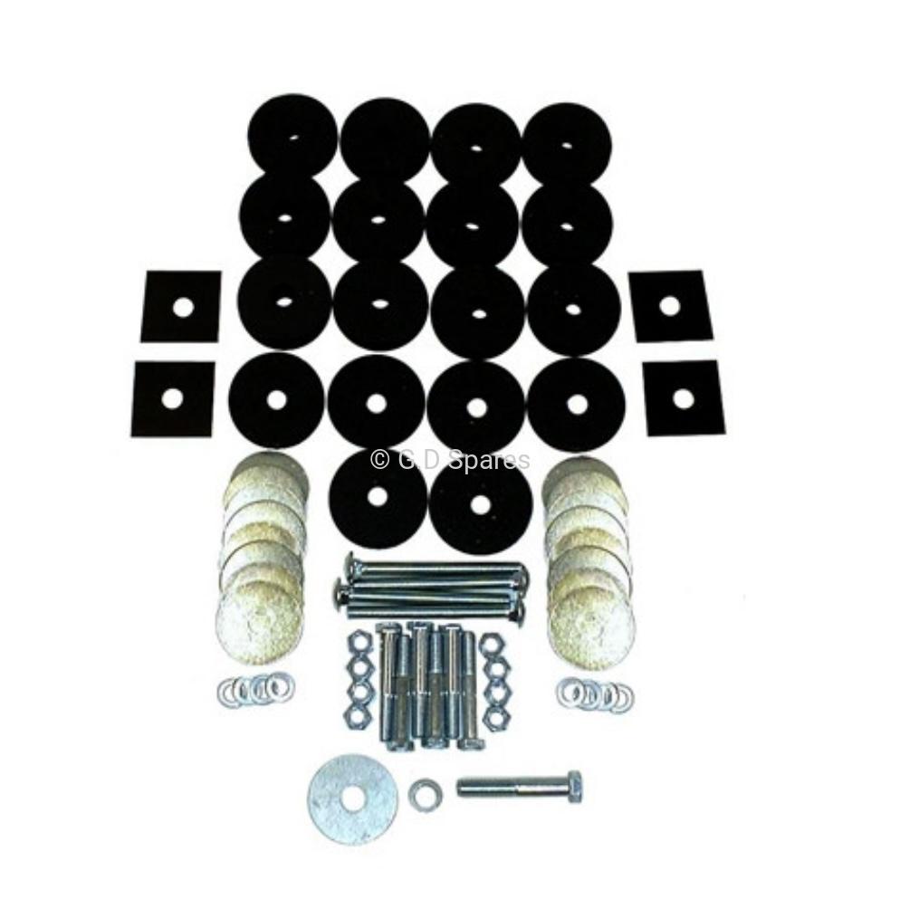 Complete Universal Body Mounting Kit, 1941-1975, Willys and Jeep