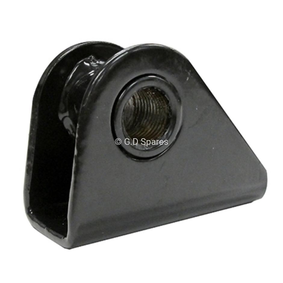 STEEL LEAF SPRING TO FRAME SHACKLE BRACKET (THREADED) FITS 41-64 MB, GPW, CJ-2A, 3A, 3B, M38, M38A1